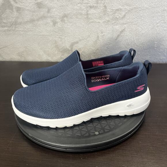 Skechers Go Walk Joy Navy Blue Womens Size 9 Wide Casual Slip On Comfort Shoes - Picture 3 of 11